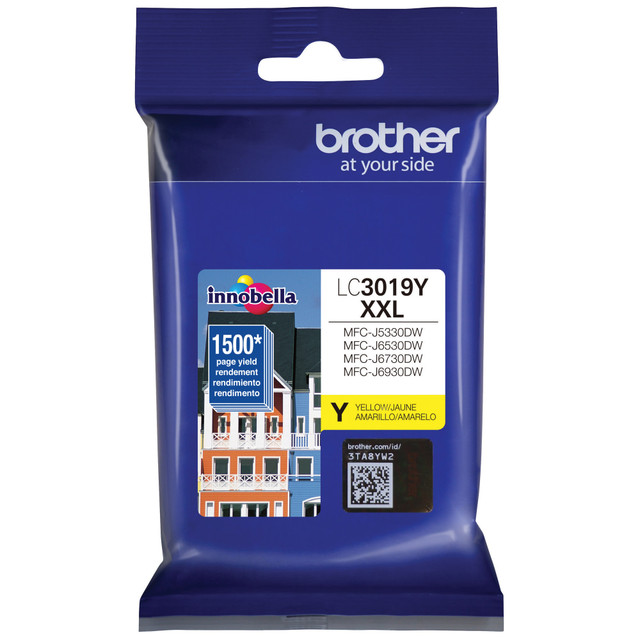 BROTHER INTL CORP LC3019Y Brother LC3019I Yellow Extra-High-Yield Ink Cartridge, LC3019Y