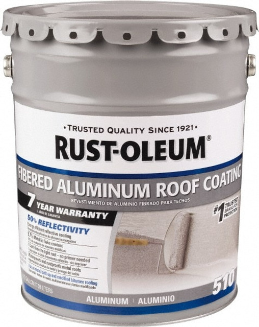 Rust-Oleum 301997 Protective Coating: 5 gal Pail, Silver