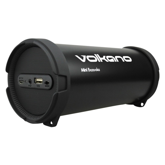 SMD TECHNOLOGIES LLC VK-30001-S11 Volkano Mini Bazooka Series Bluetooth Speaker, Black