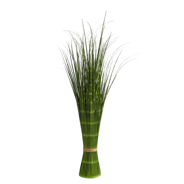 NEARLY NATURAL INC. P1680 Nearly Natural Onion Grass 40inH Artificial Plant, 40inH x 11inW x 11inD, Green