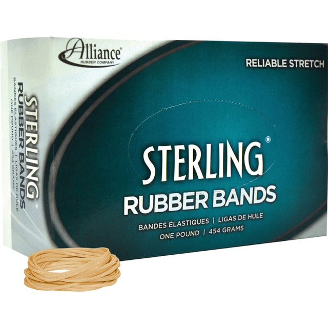 ALLIANCE RUBBER CO 24145 Alliance Rubber 24145 Sterling Rubber Bands, Size #14, 2in x 1/16in, Natural Crepe, Approximately 3100 Bands ALLIANCE RUBBER CO 24145 Alliance Rubber 24145 Sterling Rubber Bands, Size #14, 2in x 1/16in, Natural Crepe, Approximately 3100 Bands