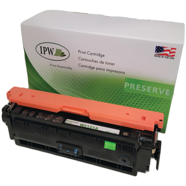 IMAGE PROJECTIONS WEST, INC. W2121AN-ODP IPW Preserve Remanufactured Cyan Toner Cartridge Replacement For HP W2121A, W2121AN-ODP