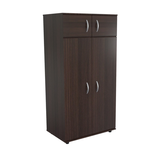 UNISAN AM-2823 Inval 4 Door Wardrobe Armoire, Espresso-Wengue UNISAN AM-2823 Inval 4 Door Wardrobe Armoire, Espresso-Wengue