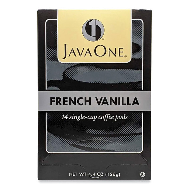 JAVA TRADING CO. One® 70400 Coffee Pods, French Vanilla, Single Cup, 14/Box