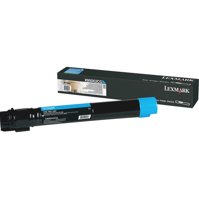 LEXMARK INTERNATIONAL, INC. X950X2CG Lexmark X950 Cyan High Yield Toner Cartridge