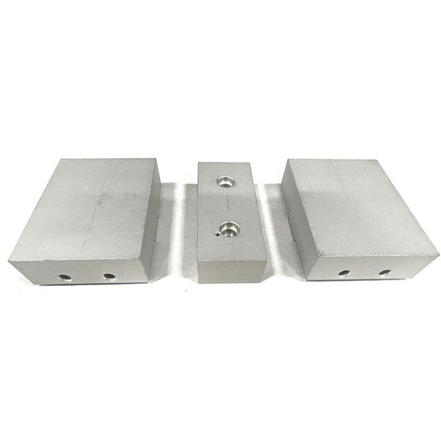 Toolex SSJ4006 Vise Jaw Sets; Jaw Width (mm): 152.4; Jaw Width (Inch): 6; Set Type: Component Kit; Material: Aluminum; Vise Compatibility: 4" Vises; Jaw Height (mm): 38.1; Jaw Height (Decimal Inch): 1.5; Jaw Thickness (Decimal Inch): 5.94; Hard or So