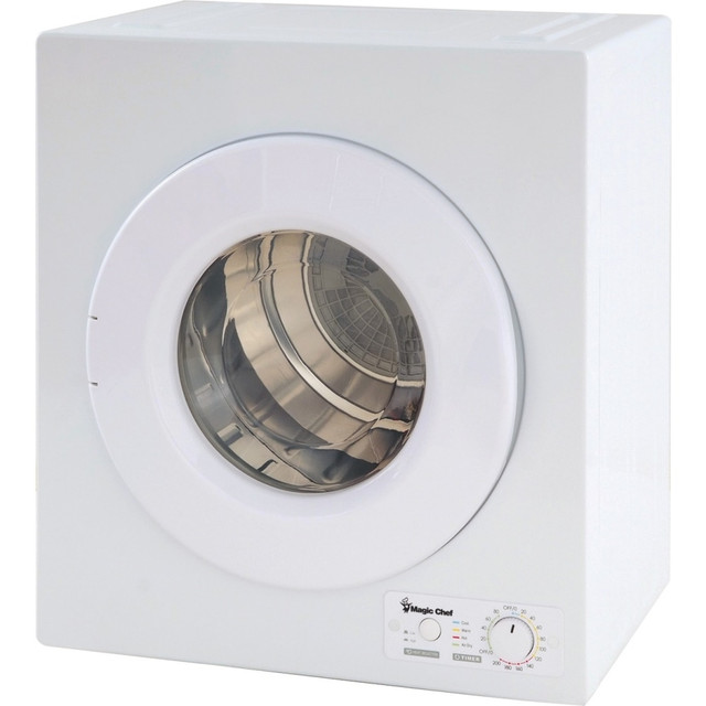 MAGIC CHEF MCSDRY1S Electric Dryer - 2.60 ft³ - 2 Modes - White - Energy Star - 180 kW MAGIC CHEF MCSDRY1S Electric Dryer - 2.60 ft³ - 2 Modes - White - Energy Star - 180 kW