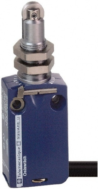 Telemecanique Sensors XCMD21F2L3 General Purpose Limit Switch: DP, NC, Roller Plunger, Side