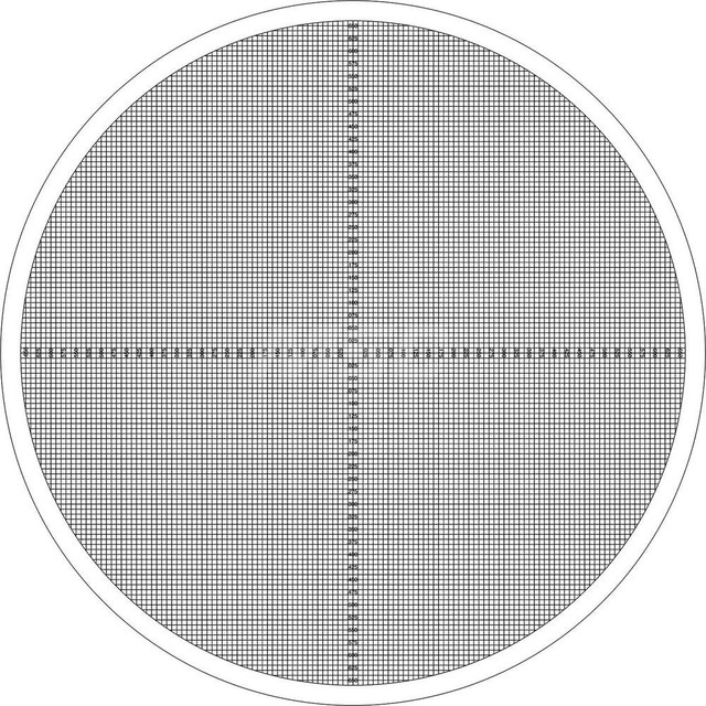 Suburban Tool OC2950X 13-3/4 Inch Diameter, Screw Thread, Mylar Optical Comparator Chart and Reticle