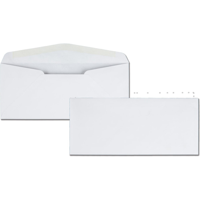 QUALITY PARK PRODUCTS 11112 Quality Park Traditional Business Envelopes - Business - #10 - 4 1/8in Width x 9 1/2in Length - 24 lb - Gummed - Wove - 500 / Box - White