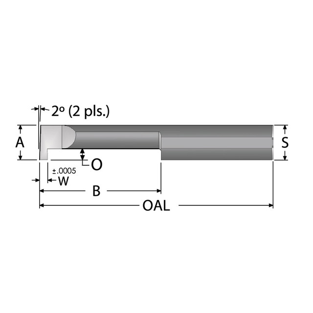 Scientific Cutting Tools GT039-4 Grooving Tool: Retaining Ring