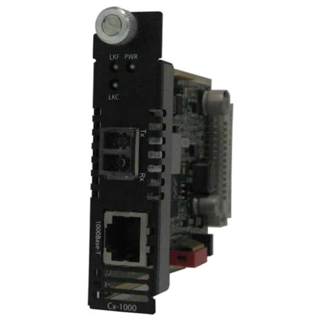 PERLE SYSTEMS Perle 05051160  C-1000-S2LC120 Gigabit Ethernet Media Converter - 1 x Network (RJ-45) - 1 x LC Ports - DuplexLC Port - 1000Base-T, 1000Base-ZX - 74.56 Mile - Internal