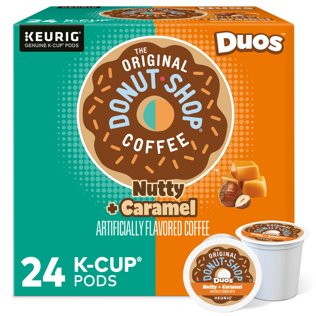 GREEN MOUNTAIN COFFEE ROASTERS, INC. Keurig 5000361499  The Original Donut Shop Single-Serve K-Cup Pods, Medium Roast, Nutty Caramel, Carton Of 24