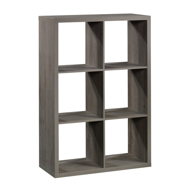 SAUDER WOODWORKING CO. 431285 Sauder Select 44inH 6-Cube Storage Bookcase, Mystic Oak SAUDER WOODWORKING CO. 431285 Sauder Select 44inH 6-Cube Storage Bookcase, Mystic Oak