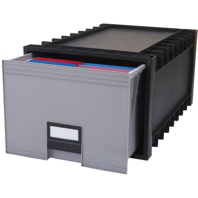 STOREX INDUSTRIES CORP 61106U01C Storex Archive Files Storage Box 50% Recycled, Black/Gray