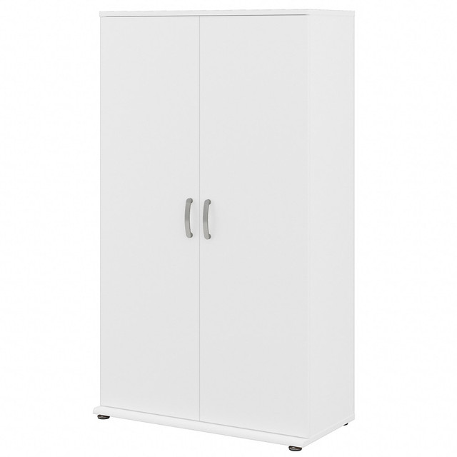 BUSH INDUSTRIES INC. UNS136WHK Bush Business Furniture Universal Tall Storage Cabinet With Doors And Shelves, White, Standard Delivery BUSH INDUSTRIES INC. UNS136WHK Bush Business Furniture Universal Tall Storage Cabinet With Doors And Shelves, White, Standard Delivery