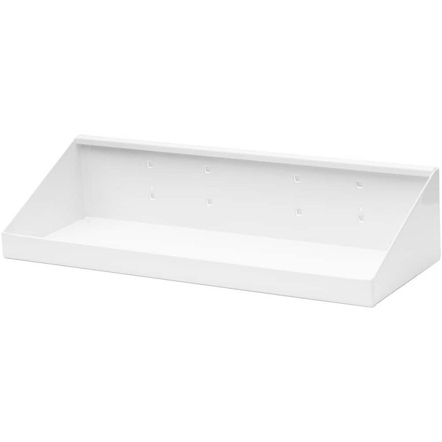 Triton Products 56186-WHT Peg Board Accessories; Type: Shelf ; Material: Steel ; For Use With: LocBoard ; Rod Thickness: 0 ; Overall Length: 18.00 ; Overall Depth: 6.5