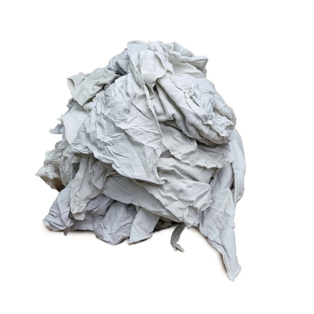 R&R TEXTILE MILLS INC 99007-3 Pro-Clean Basics T-Shirt Rags, Assorted Sizes, White, 3-Lb Pack R&R TEXTILE MILLS INC 99007-3 Pro-Clean Basics T-Shirt Rags, Assorted Sizes, White, 3-Lb Pack