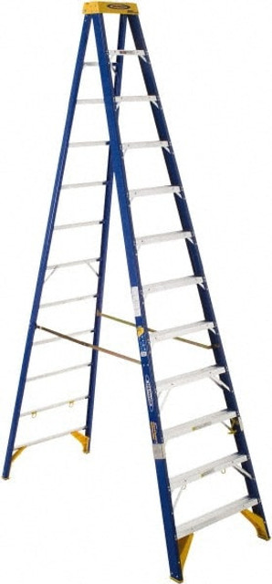 Werner Obel12 12-Step Fiberglass Step Ladder: Type IAA, 12' High