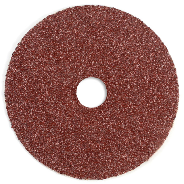 Superior Abrasives A008819 Fiber Disc:  5" Disc Dia, 7/8" Hole, Arbor Hole, 50 Grit, Aluminum Oxide