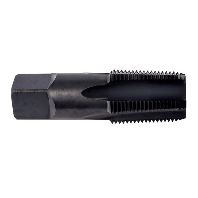 Union Butterfield 6007223 Standard Pipe Tap: 1/8-27, NPT, Semi Bottoming, 4 Flutes, High Speed Steel, Oxide Finish