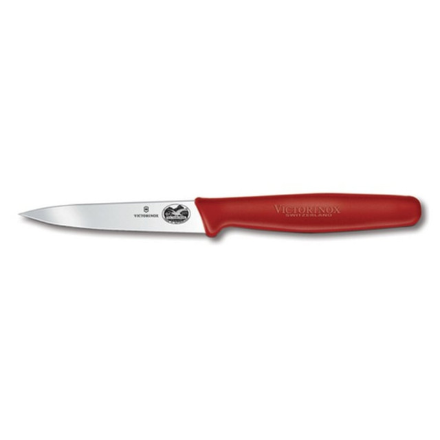 TRG - SWISS GEAR 40601 Victorinox Straight Edge Paring Knife, 3-1/4in, Red