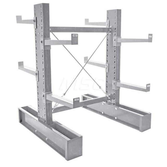 Vestil MDU-C-6-36-G-SE Steel Cantilever Rack: 1,600 lb Capacity