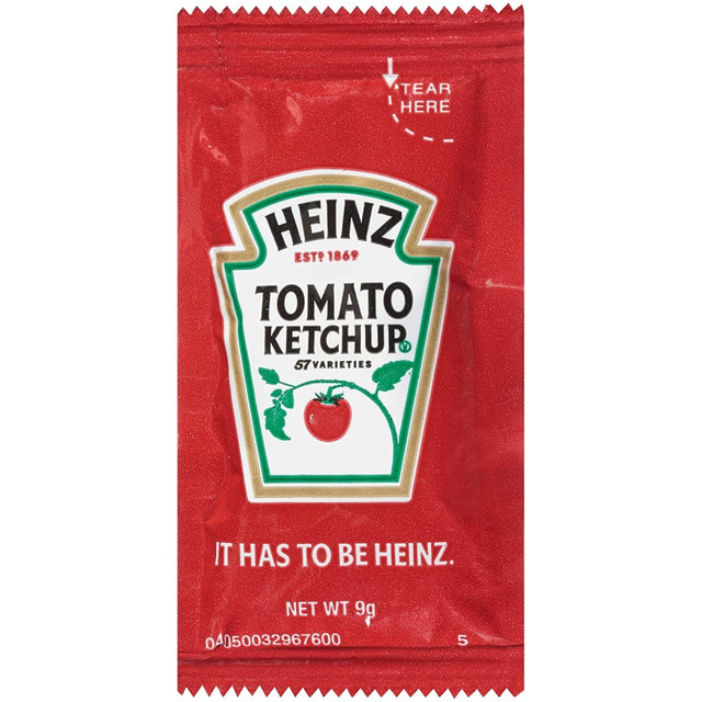 KRAFT HEINZ FOODS COMPANY 10013000984802 Heinz Single Serve Ketchup Packets, 0.25 Oz, Case Of 1,000 Packets KRAFT HEINZ FOODS COMPANY 10013000984802 Heinz Single Serve Ketchup Packets, 0.25 Oz, Case Of 1,000 Packets