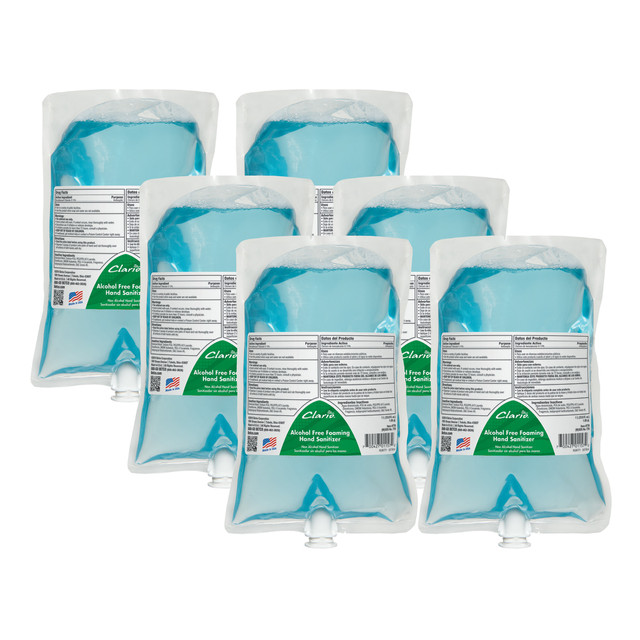 BETCO CORPORATION 7782900 Betco Clario Alcohol-Free Foaming Hand Sanitizer, 1000 mL, Case Of 6