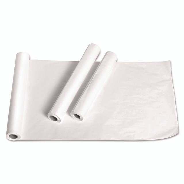 MEDLINE INDUSTRIES, INC. NON24324 Exam Table Paper, Deluxe Crepe, 18" x 125 ft, White, 12/Carton