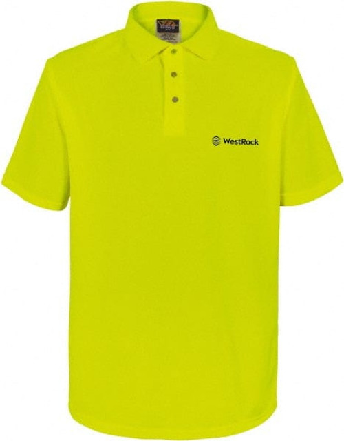 Reflective Apparel Factory 300BLM5XWRBK01 Work Shirt: High-Visibility, 5X-Large, Polyester, High-Visibility Lime