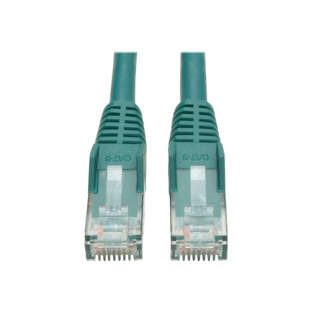 TRIPP LITE N201-025-GN Eaton Tripp Lite Series Cat6 Gigabit Snagless Molded (UTP) Ethernet Cable (RJ45 M/M), PoE, Green, 25 ft. (7.62 m) - Patch cable - RJ-45 (M) to RJ-45 (M) - 25 ft - UTP - CAT 6 - molded, snagless, stranded - green