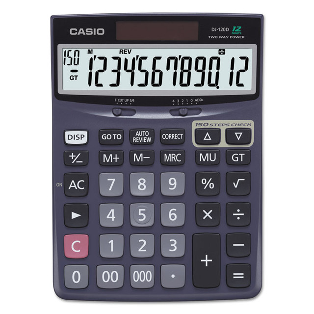 CASIO, INC. DJ120D DJ120D Calculator, 12-Digit LCD