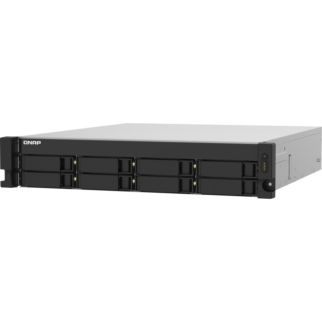 QNAP TS-832PXU-RP-4G-US  TS-832PXU-RP-4G SAN/NAS Storage System - Annapurna Labs Alpine AL-324 Quad-core 1.70 GHz - 8 x HDD Supported - 0 x HDD Installed - 8 x SSD Supported - 0 x SSD Installed - 4 GB RAM DDR4 SDRAM - Serial ATA/600 Controller
