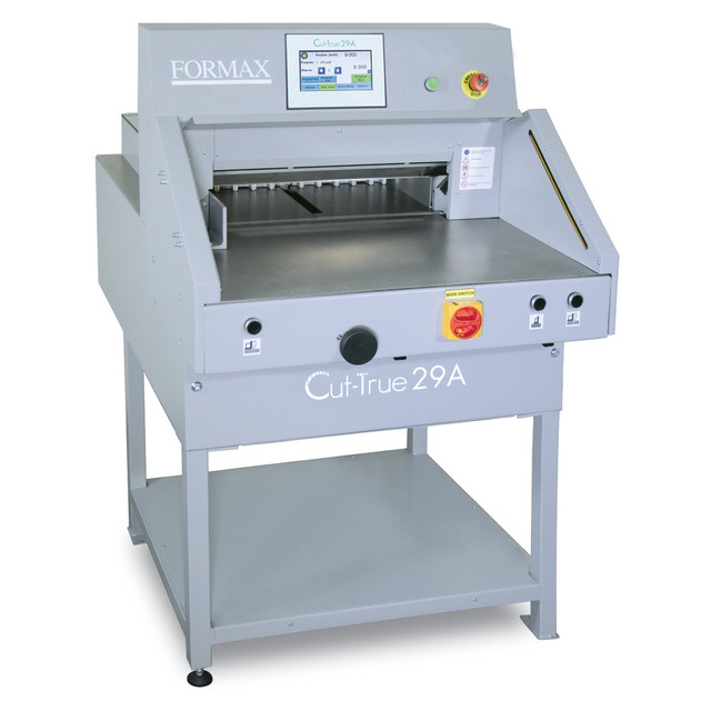 FORMAX LLC CUT-TRUE 29A Formax Cut-True 29A Automatic Electric Guillotine Paper Cutter With LED Laser Line, 20-1/2in, Gray FORMAX LLC CUT-TRUE 29A Formax Cut-True 29A Automatic Electric Guillotine Paper Cutter With LED Laser Line, 20-1/2in, Gray