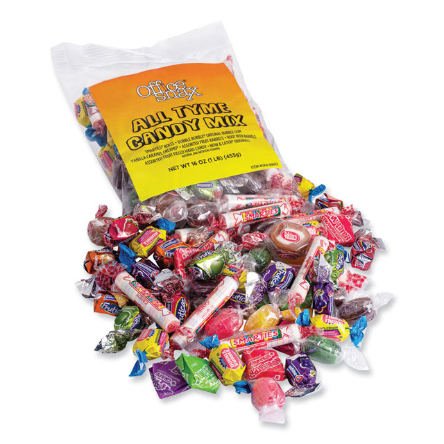 TOOTSIE ROLL INDUSTRIES Office Snax® 00652 Candy Assortments, All Tyme Candy Mix, 1 lb Bag