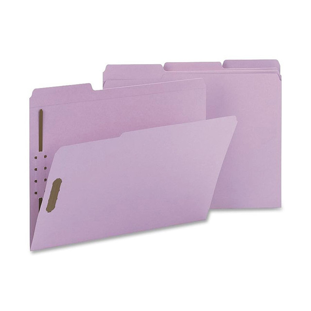 SMEAD MFG CO 12440 Smead Color Top-Tab Fastener File Folders, Letter Size, Lavender, Box Of 50 SMEAD MFG CO 12440 Smead Color Top-Tab Fastener File Folders, Letter Size, Lavender, Box Of 50
