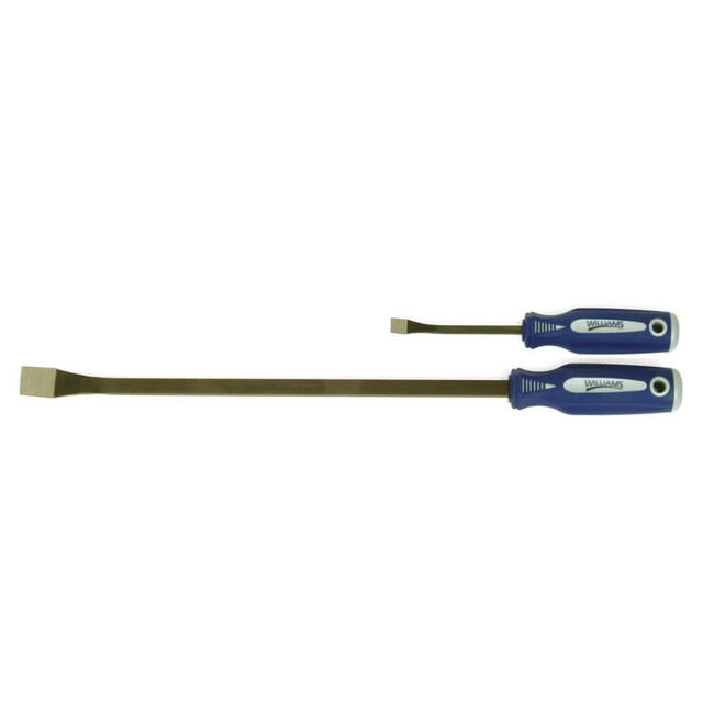 Williams JHW21661 Pry Bar Sets; Set Type: Angled Tip Handled Prybar; Curved Tip Pry Bar Set; Curved Tip Prybar; Pry Bar Set; Prybar; Prybar with Handle Set ; Tip Type: Curved ; Material: Steel ; Overall Length (Decimal Inch): 8 ; Overall Width: 5 ; B