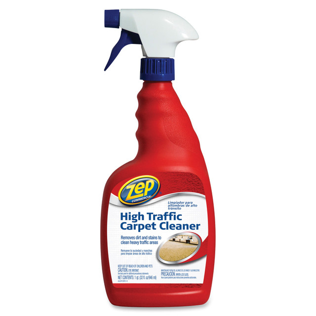 ZEP INC. ZUHTC32CT Zep High-Traffic Carpet Cleaner - 32 fl oz (1 quart) - Red - 12 / Carton