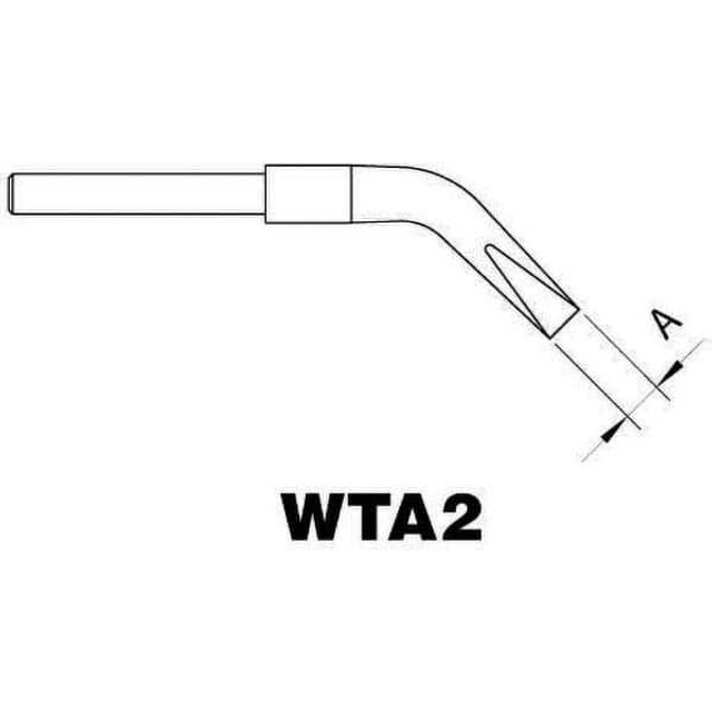 Weller T0054414699 Soldering Iron Bent Chisel Tip: 3" Dia