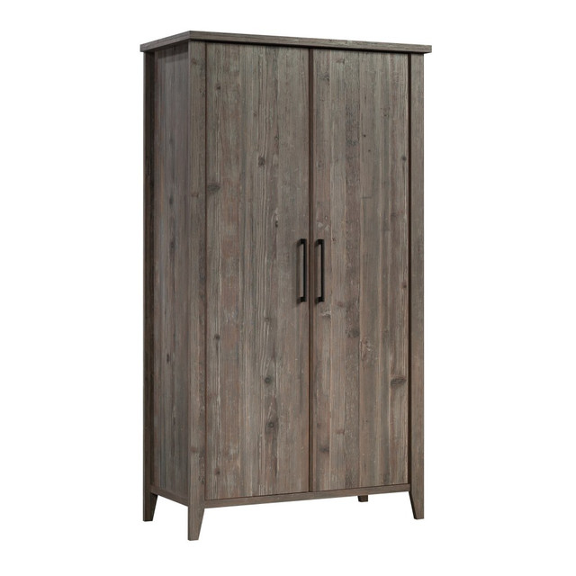 SAUDER WOODWORKING CO. 431746 Sauder Summit Station 36inW 2-Door Storage Cabinet, Pebble Pine