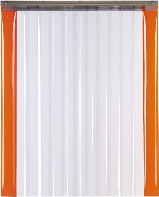 TMI, LLC SD10-8A-3X7 3' Door Width x 7' Door Height PVC Smooth with Reinforced Bonded Bead (Style) Armor Bond Strip Door Kit