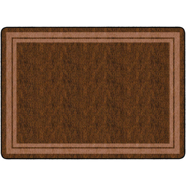 FLAGSHIP CARPETS FE427-32A  Double-Border Rectangular Rug, 72in x 100in, Chocolate