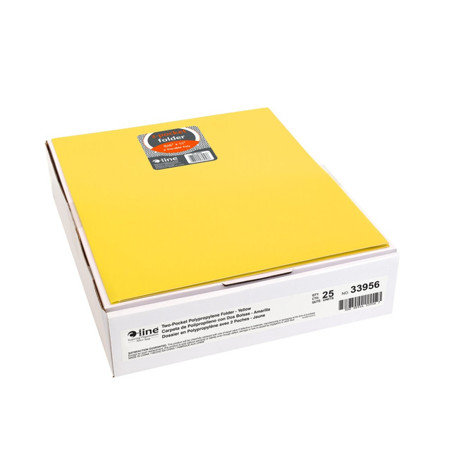 C-LINE PRODUCTS, INC. 33956-BX C-Line 2-Pocket Poly Portfolios, Letter Size, Yellow, Pack Of 25 Portfolios C-LINE PRODUCTS, INC. 33956-BX C-Line 2-Pocket Poly Portfolios, Letter Size, Yellow, Pack Of 25 Portfolios