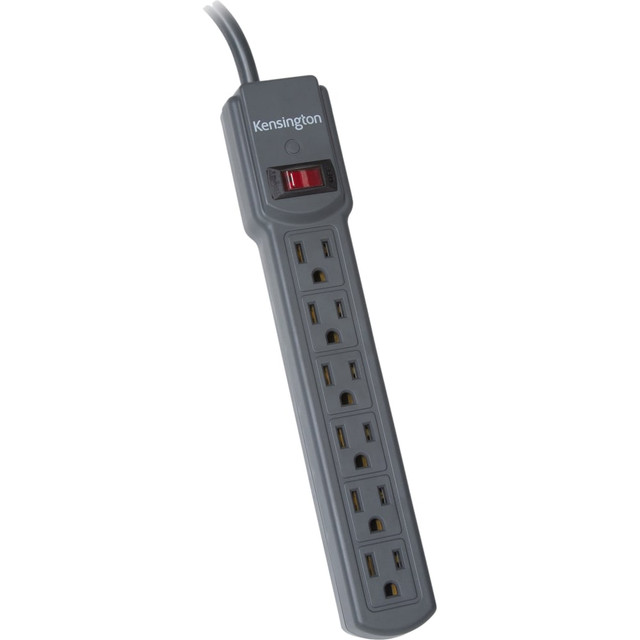 ACCO BRANDS USA, LLC K38214NA Kensington 6-Outlet Power Strip - 6 x AC Power - 4 ft Cord