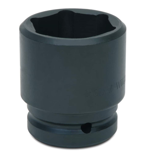 Williams 7M-650 Impact Sockets; Number Of Points: 6 ; Drive Style: Square ; Overall Length (mm): 76.2mm ; Material: Steel ; Finish: Black Oxide ; Insulated: No