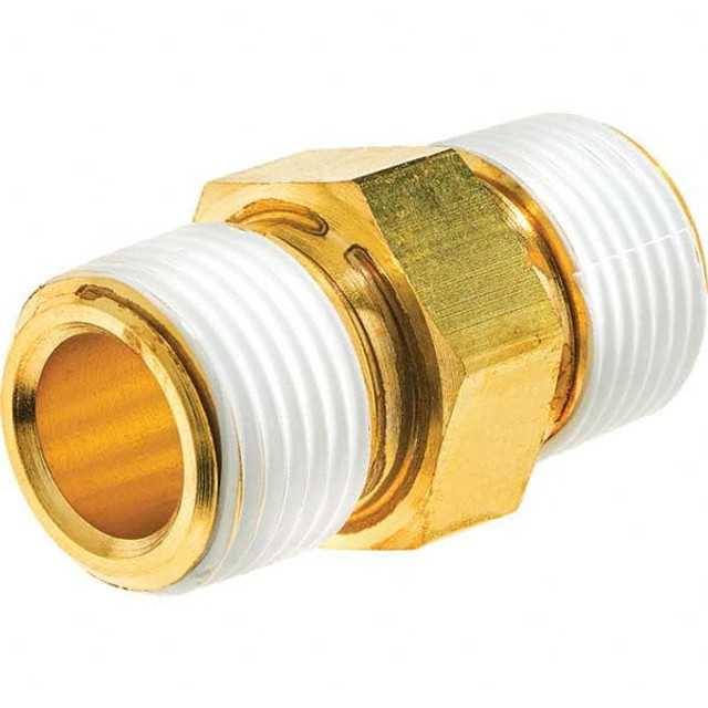 USA Industrials ZUSA-PF-5135 Brass Pipe Hex Plug: 1/4" Fitting, MNPT x MNPT with Thread Sealant