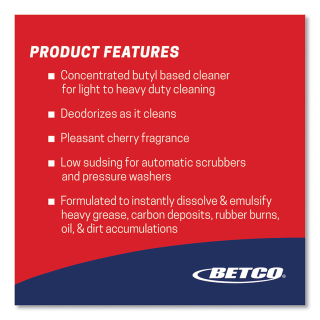 BETCO CORPORATION 1035500 Super Kemite Butyl Degreaser, Concentrated, 55 gal Drum