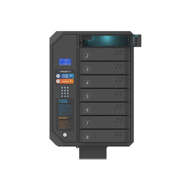 CHARGETECH ENTERPRISES, LLC ChargeTech CT-300119  PPL8UV - Charging station + AC power adapter - 2.4 A - Fast Charge (8 x Lightning, 8 x Micro-USB Type B, 8 x USB-C)