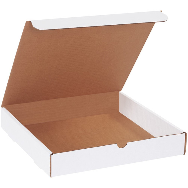 B O X MANAGEMENT, INC. Partners Brand M12122  White Literature Mailers, 12in x 12in x 2in, Pack Of 50